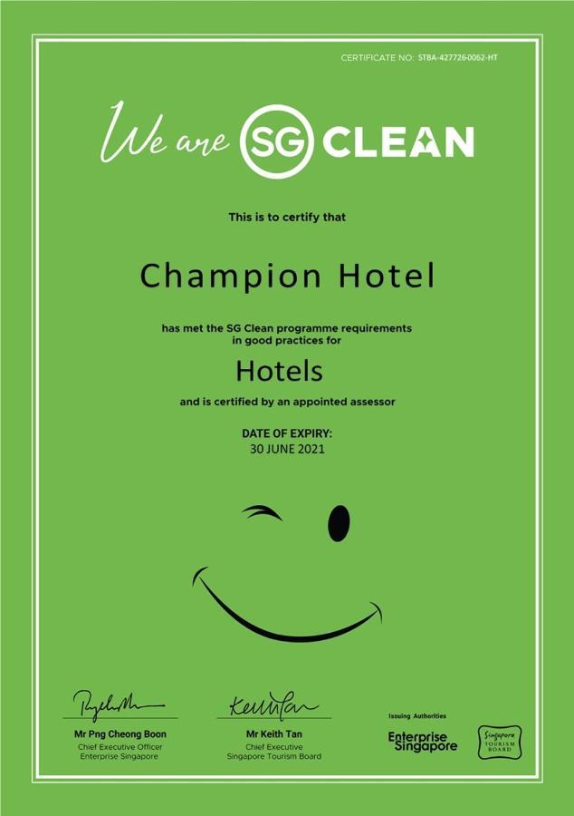 Champion Hotel  Singapur Exterior foto